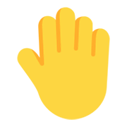 Emoji 🤚 Dorso Mano Alzata su Microsoft Windows 11 November 2021 Update.