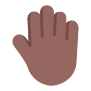🤚🏾 Emoji Dorso Da Mão Levantado: Pele Morena Escura na Microsoft Windows 11 November 2021 Update.