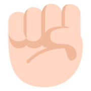 ✊🏻 Emoji Puño En Alto: Tono De Piel Claro en Microsoft Windows 11 November 2021 Update.