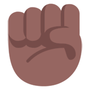 Emoji ✊🏾 Pugno: Carnagione Abbastanza Scura su Microsoft Windows 11 November 2021 Update.