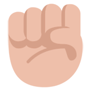 ✊🏼 Emoji erhobene Faust: mittelhelle Hautfarbe Microsoft Windows 11 November 2021 Update.