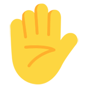 Emoji ✋ Mano Alzata su Microsoft Windows 11 November 2021 Update.