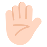 ✋🏻 Emoji Mão Levantada: Pele Clara na Microsoft Windows 11 November 2021 Update.