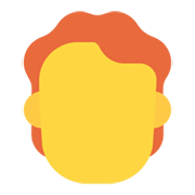 Emoji 🦰 Capelli Rossi su Microsoft Windows 11 November 2021 Update.