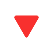 Émoji 🔻 Triangle Rouge Pointant Vers Le Bas sur Microsoft Windows 11 November 2021 Update.