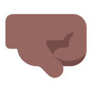 Emoji 🤜🏾 Pugno A Destra: Carnagione Abbastanza Scura su Microsoft Windows 11 November 2021 Update.