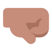 Emoji 🤜🏽 Pugno A Destra: Carnagione Olivastra su Microsoft Windows 11 November 2021 Update.