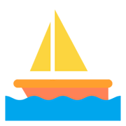 Emoji ⛵ Barca A Vela su Microsoft Windows 11 November 2021 Update.