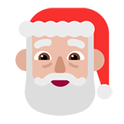🎅🏼 Emoji Papá Noel: Tono De Piel Claro Medio en Microsoft Windows 11 November 2021 Update.