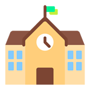 Emoji 🏫 Scuola su Microsoft Windows 11 November 2021 Update.