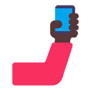 🤳🏿 Emoji Selfi: Tono De Piel Oscuro en Microsoft Windows 11 November 2021 Update.