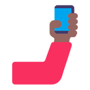 Emoji 🤳🏾 Selfie: Carnagione Abbastanza Scura su Microsoft Windows 11 November 2021 Update.