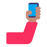 Emoji 🤳🏽 Selfie: Carnagione Olivastra su Microsoft Windows 11 November 2021 Update.