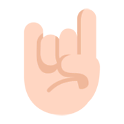 🤘🏻 Emoji Mano Haciendo El Signo De Cuernos: Tono De Piel Claro en Microsoft Windows 11 November 2021 Update.