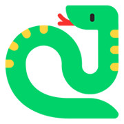 Emoji 🐍 Serpente su Microsoft Windows 11 November 2021 Update.