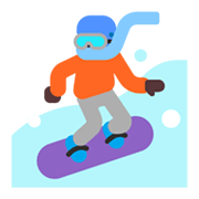 Emoji 🏂🏿 Persona Sullo Snowboard: Carnagione Scura su Microsoft Windows 11 November 2021 Update.