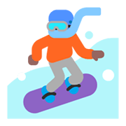 🏂🏾 Emoji Practicante De Snowboard: Tono De Piel Oscuro Medio en Microsoft Windows 11 November 2021 Update.