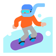 🏂🏼 Emoji Practicante De Snowboard: Tono De Piel Claro Medio en Microsoft Windows 11 November 2021 Update.
