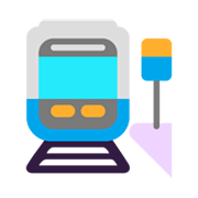 Emoji 🚉 Stazione su Microsoft Windows 11 November 2021 Update.