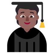 🧑🏾‍🎓 Emoji Student(in): mitteldunkle Hautfarbe Microsoft Windows 11 November 2021 Update.