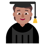 🧑🏽‍🎓 Emoji Student(in): mittlere Hautfarbe Microsoft Windows 11 November 2021 Update.