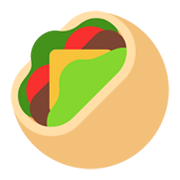 Émoji 🥙 Kebab sur Microsoft Windows 11 November 2021 Update.