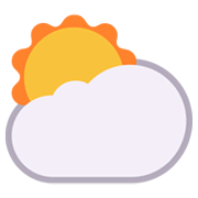 Emoji ⛅ Sole Coperto su Microsoft Windows 11 November 2021 Update.
