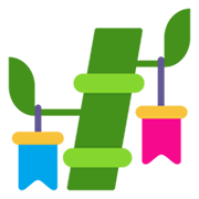 Emoji 🎋 Albero Decorato su Microsoft Windows 11 November 2021 Update.