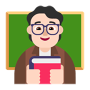 🧑🏻‍🏫 Emoji Profesor: Tono De Piel Claro en Microsoft Windows 11 November 2021 Update.