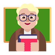 🧑🏼‍🏫 Emoji Profesor: Tono De Piel Claro Medio en Microsoft Windows 11 November 2021 Update.
