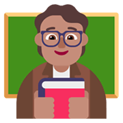 🧑🏽‍🏫 Emoji Professora Na Escola: Pele Morena na Microsoft Windows 11 November 2021 Update.