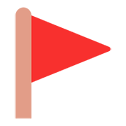 Émoji 🚩 Drapeau Triangulaire sur Microsoft Windows 11 November 2021 Update.
