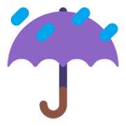 Emoji ☔ Ombrello Con Gocce Di Pioggia su Microsoft Windows 11 November 2021 Update.