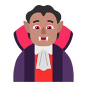 Emoji 🧛🏽 Vampiro: Carnagione Olivastra su Microsoft Windows 11 November 2021 Update.