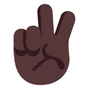 ✌🏿 Emoji Victory-Geste: dunkle Hautfarbe Microsoft Windows 11 November 2021 Update.