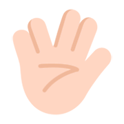 Emoji 🖖🏻 Saluto Vulcaniano: Carnagione Chiara su Microsoft Windows 11 November 2021 Update.