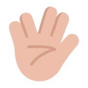 Emoji 🖖🏼 Saluto Vulcaniano: Carnagione Abbastanza Chiara su Microsoft Windows 11 November 2021 Update.
