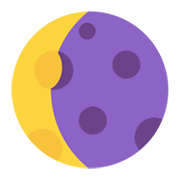 Emoji 🌘 Luna Calante su Microsoft Windows 11 November 2021 Update.