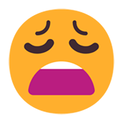 Emoji 😩 Faccina Esausta su Microsoft Windows 11 November 2021 Update.