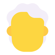 Émoji 🦳 Cheveux Blancs sur Microsoft Windows 11 November 2021 Update.
