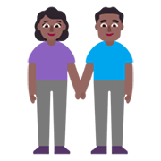 Emoji 👫🏾 Uomo E Donna Che Si Tengono Per Mano: Carnagione Abbastanza Scura su Microsoft Windows 11 November 2021 Update.