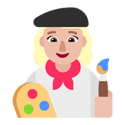 Emoji 👩🏼‍🎨 Artista Donna: Carnagione Abbastanza Chiara su Microsoft Windows 11 November 2021 Update.