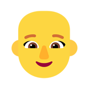 👩‍🦲 Emoji Mujer: Sin Pelo en Microsoft Windows 11 November 2021 Update.
