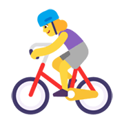 Émoji 🚴‍♀️ Cycliste Femme sur Microsoft Windows 11 November 2021 Update.