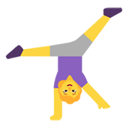 Emoji 🤸‍♀️ Donna Che Fa La Ruota su Microsoft Windows 11 November 2021 Update.