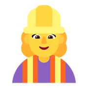 👷‍♀️ Emoji Obrera en Microsoft Windows 11 November 2021 Update.
