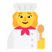 Émoji 👩‍🍳 Cuisinière sur Microsoft Windows 11 November 2021 Update.
