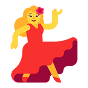 Emoji 💃 Donna Che Balla su Microsoft Windows 11 November 2021 Update.
