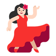 💃🏻 Emoji Mulher Dançando: Pele Clara na Microsoft Windows 11 November 2021 Update.