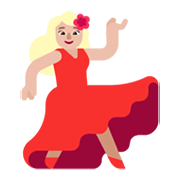 Émoji 💃🏼 Danseuse : Peau Moyennement Claire sur Microsoft Windows 11 November 2021 Update.